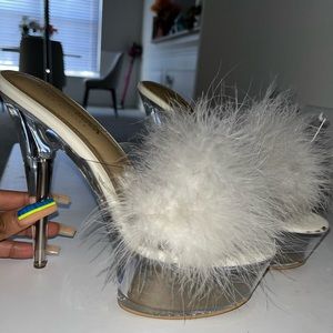 Fur heels (SOLD)